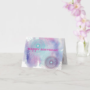 Birthday Spirals Card