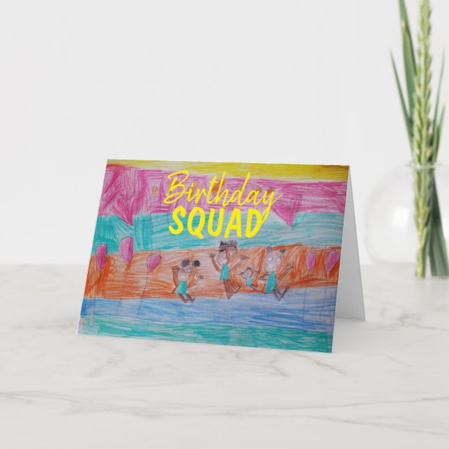 Birthday Squad - Blank - Semi Gloss Card (Front)