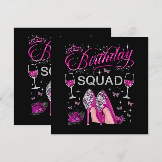 Birthday Squad Butterflies (Front/Back)