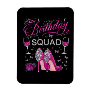 Birthday Squad Butterflies Magnet