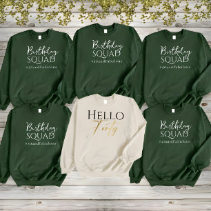 Birthday Squad Celebration Squad Long Sleeve T-Shirt