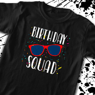 Birthday Squad Cool Fun Cute Matching Party T-Shirt