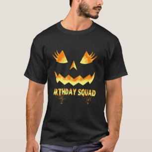 Birthday Squad Halloween Party Pumpkin Costume Gir T-Shirt