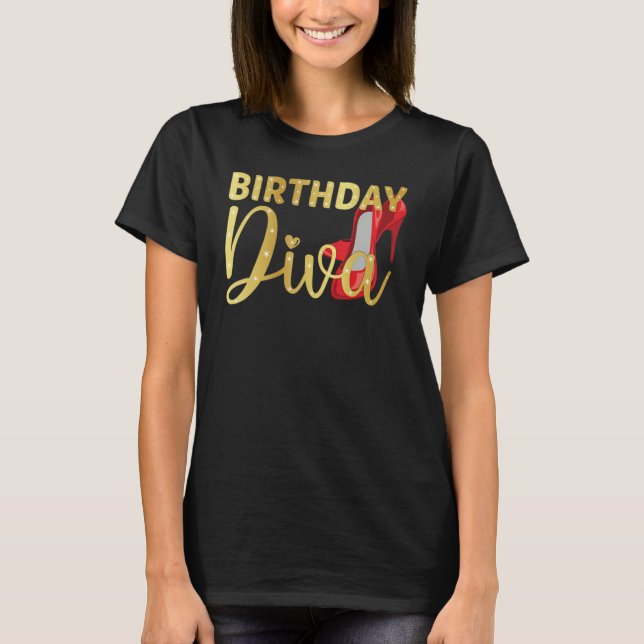 Birthday Squad Party Matching Family Group Funny B T-Shirt (Front)