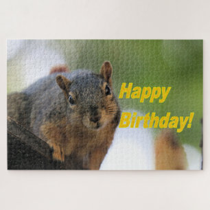Birthday squirrel jigsaw puzzle