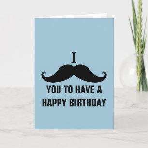 Birthday Stache Card