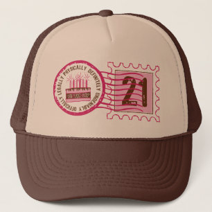 Birthday Stamp 21  Hat