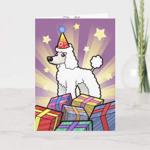 Birthday Standard/Miniature/Toy Poodle (puppy cut) Card