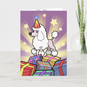 Birthday Standard/Miniature/Toy Poodle (show cut) Card