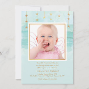 Birthday Star Photo Invitation