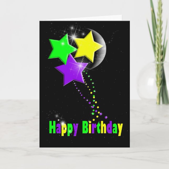 Birthday Stars Card (Front)