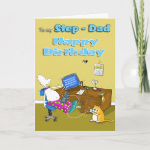 birthday step dad card