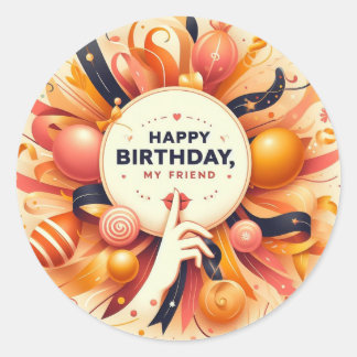 Birthday sticker for best friend