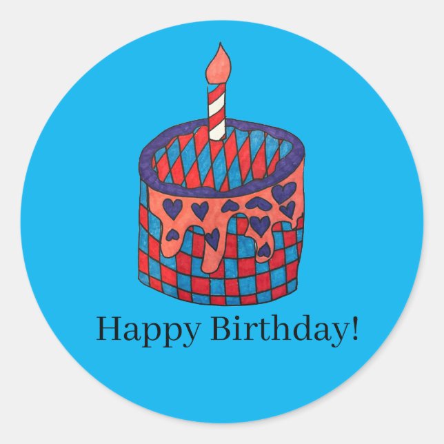 Birthday stickers (Front)