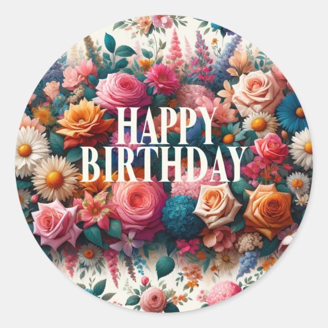 Birthday stickers (Front)