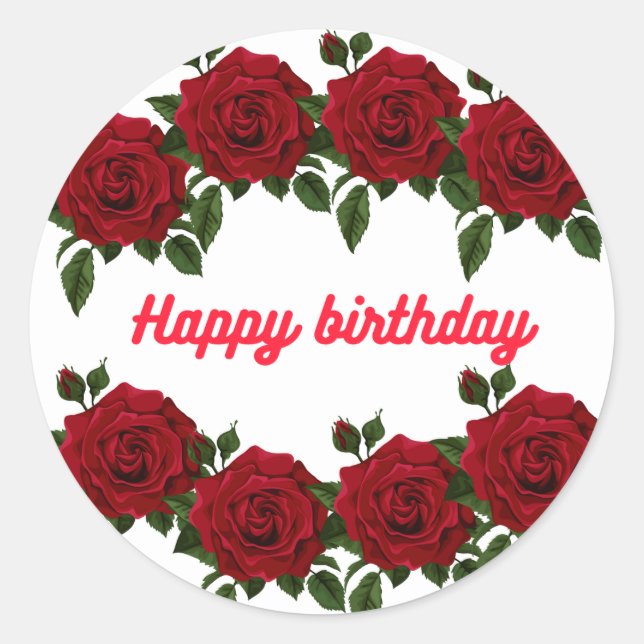 Birthday stickers (Front)