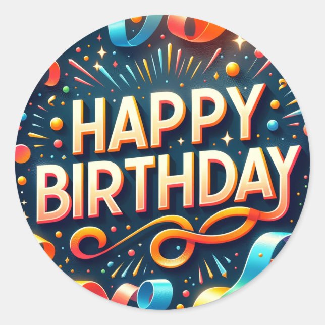  birthday stickers (Front)