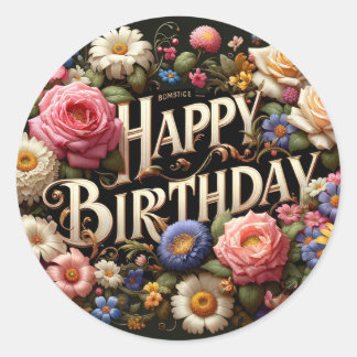 Birthday stickers