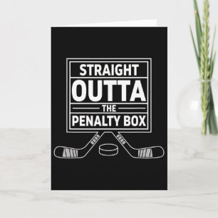 Birthday Straight Outta The Penalty Box Ice Hockey Card
