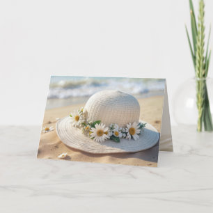 Birthday Summer Beach Hat Card