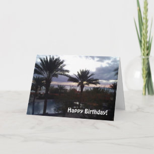 Birthday Sunset Card
