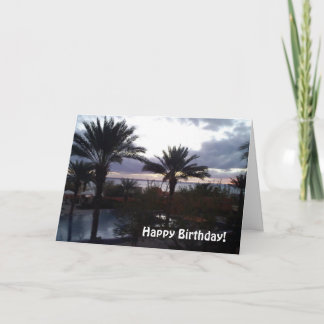 Birthday Sunset Card