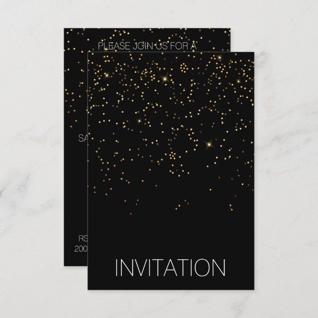 Birthday Surprise Party Invitation Vip Invitation (Front/Back)