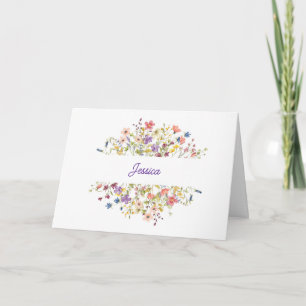 Birthday Surrounded by Delicate Wildflowers Card