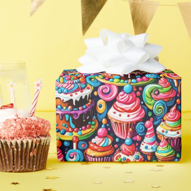 Birthday Sweets Wrapping Paper (Birthday Party)