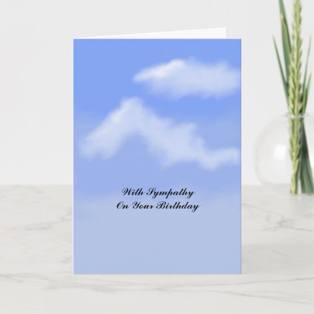 Birthday Sympathy Card (Front)