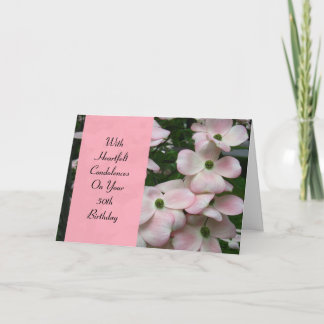 Birthday Sympathy Card - 50th Birthday