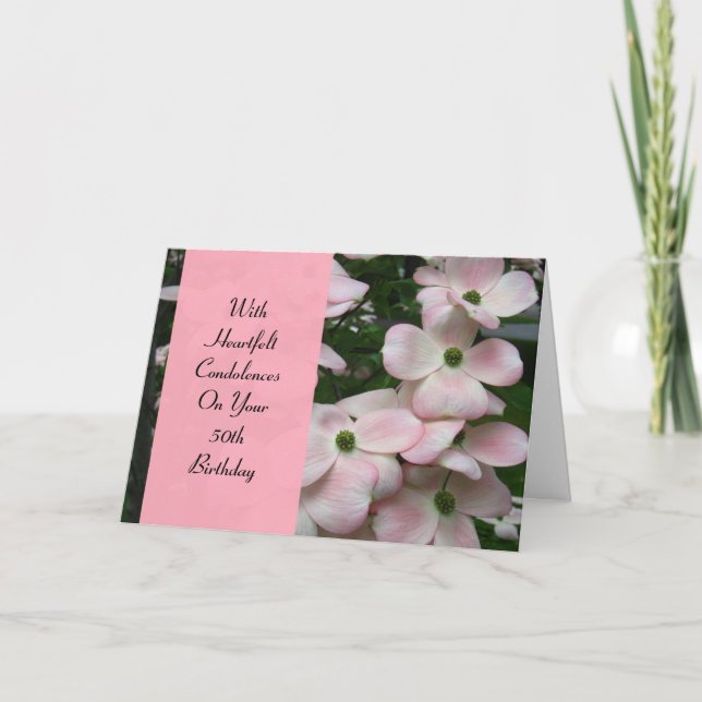 Birthday Sympathy Card - 50th Birthday (Front)