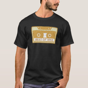 Birthday T Best Of 1942 80Th Celebration Vintage T-Shirt