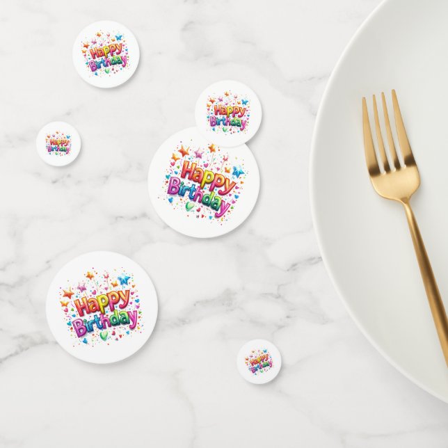 Birthday Table Confetti (Group)