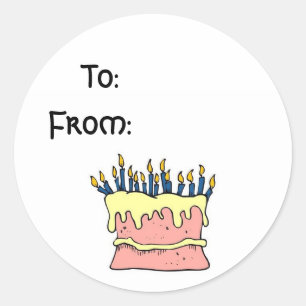 Birthday Tag stickers