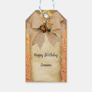 Birthday Tag with a Country Look
