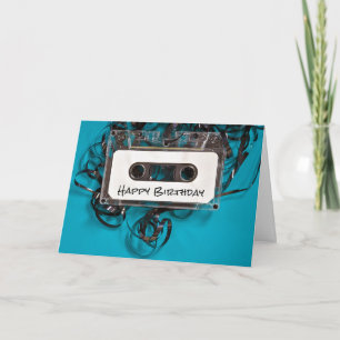 Birthday Tangled Cassette Tape  Card