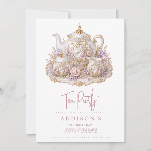 Birthday Tea Invitation (Front)