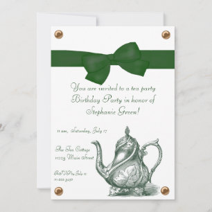 Birthday Tea Party Invitation