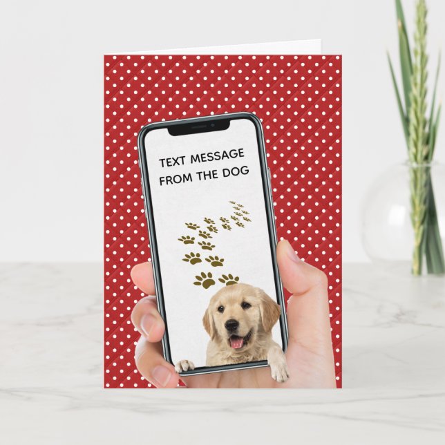 birthday text message on cellphone card (Front)