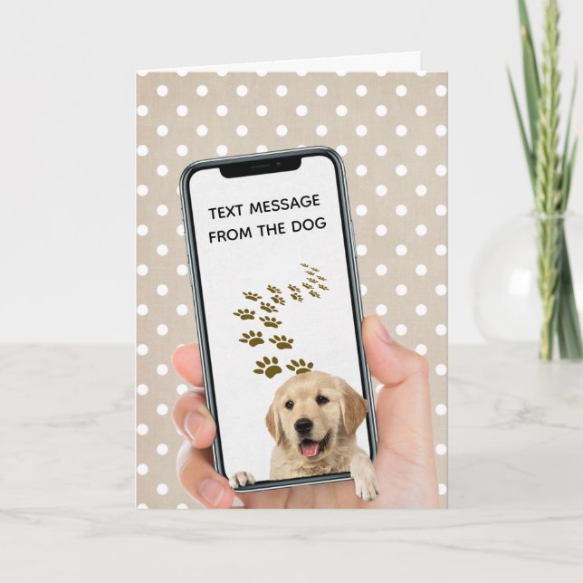 birthday text message on cellphone card (Front)