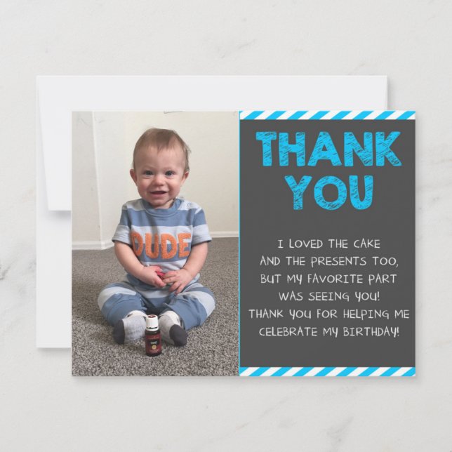 Birthday Thank you Card (Front)