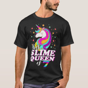 Birthday - This Slime Queen Is 7 T-Shirt