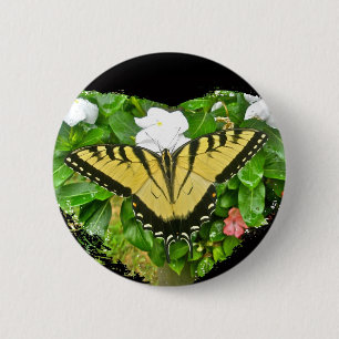 Birthday Tiger Swallowtail Butterfly Items 6 Cm Round Badge