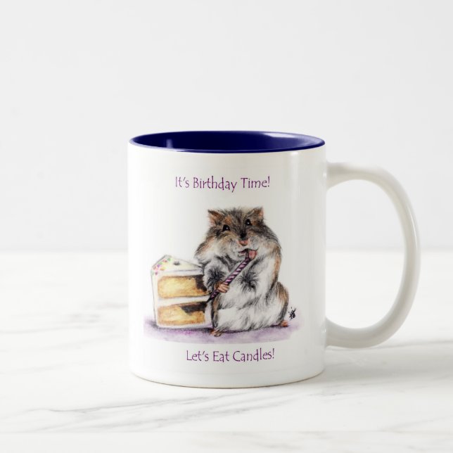 Birthday Time (Hamster) Mug (Right)