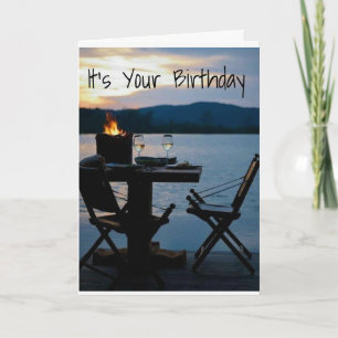 **BIRTHDAY** TIME TO RELAX AND ENJOY THE VIEW CARD