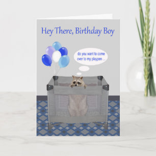 Birthday to Birthday Boy, adult humour cards