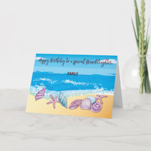 Birthday to Older Granddaughter Personalised Card