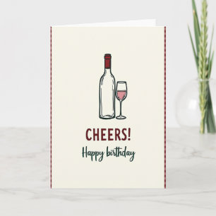 Birthday Toast Vessel Card