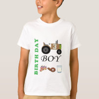 Birthday tractor shirt personalised birthday boy